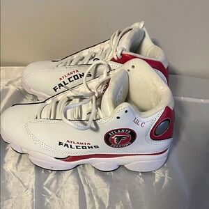 Atlanta Falcon Kids White and Red sneakers